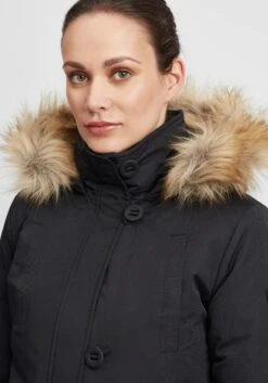 OXMO Parkas Winterparka Acta Dames Zwart -Kledingwinkel 00d9d24a94d9c1d7f02ea4bb72e13c27