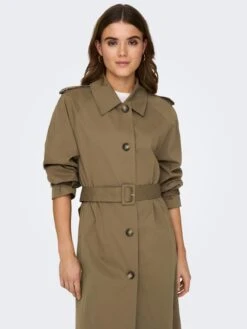 ONLY Trenchcoats Tussenmantel APRIL Dames Bruin -Kledingwinkel 02d26bf1ee1da80601cbdade30e67139