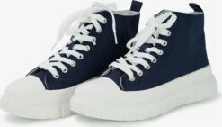 Hoge Sneakers Sneakers Hoog CALIFORNIA Dames Donkerblauw -Kledingwinkel 07c45e9399ef1e8e14d56d567abe00a3