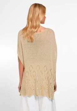 Ponchos & Kimonos Cape Dames Beige -Kledingwinkel 0913227b4df2a2f5c0099562ed7a357c