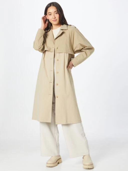 MOSS COPENHAGEN Trenchcoats Tussenmantel Palome Dames Beige -Kledingwinkel 095ae409d800d55ed2ec57df8116889b scaled