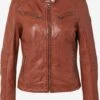 GIPSY Leren Jassen Tussenjas Dames Karamel -Kledingwinkel 0af1f23b073dd55f046329df8ac848de