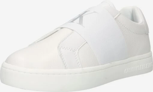 Calvin Klein Jeans Slip-on Sneakers Slip-on Dames Wit -Kledingwinkel 0b551de0bf34c2d1a61f20e32afdbcc9