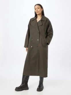 WEEKDAY Trenchcoats Tussenmantel Ezra Dames Bruin -Kledingwinkel 0be40980f73ce11a994061e0114bda29