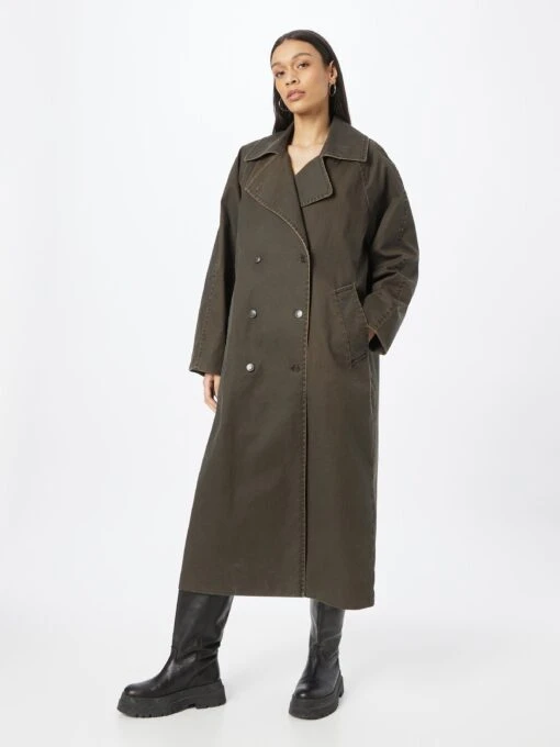 WEEKDAY Trenchcoats Tussenmantel Ezra Dames Bruin -Kledingwinkel 0be40980f73ce11a994061e0114bda29 scaled