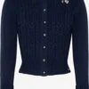 Spieth & Wensky Vesten Gebreid Vest Seerose Dames Donkerblauw -Kledingwinkel 0cd45f65ff041fcff3b096772cf572ef