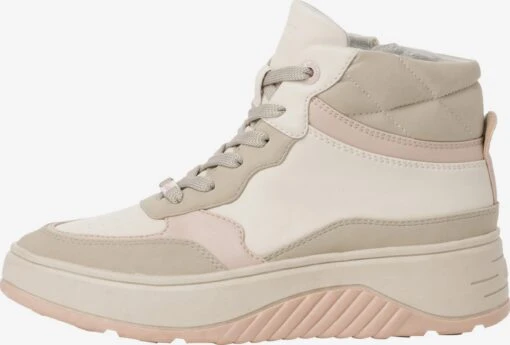 S.Oliver Hoge Sneakers Sneakers Hoog Dames Crème / Nude / Donkerbeige -Kledingwinkel 0e1d7e511db8d5770f81c4947835db1a