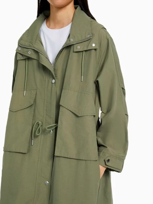 BERSHKA Parkas Tussenparka Dames Groen -Kledingwinkel 0eb5660fd35448b9f38307edfa6b4651 scaled