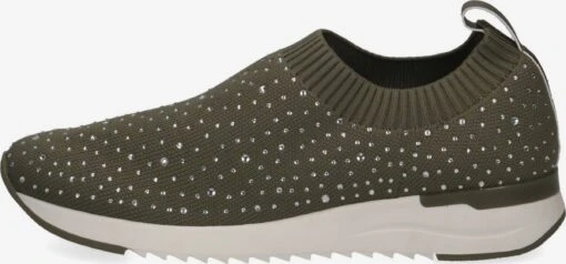 Caprice Slip-on Sneakers Slip-on Dames Groen -Kledingwinkel 10f123a652fa1d08d6c4c571845062b2