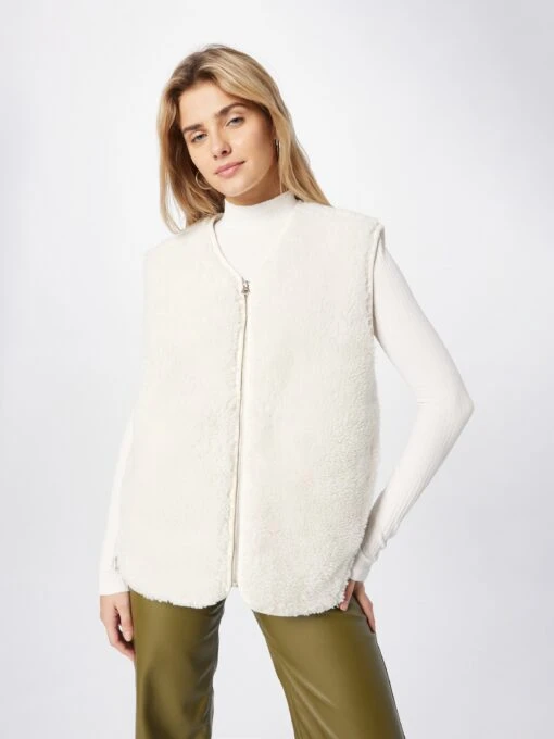 WEEKDAY Bodywarmers Bodywarmer Peggy Pile Dames Beige -Kledingwinkel 12ceaf172ea5c927ce24422dc39d52ad scaled