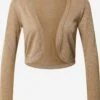 Kaffe Boleros Bolero Ankra Dames Lichtbruin -Kledingwinkel 14e02afe5843e99cb395c60f0372f79a