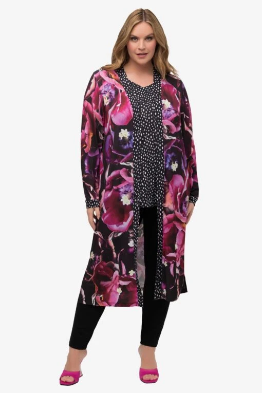 Ulla Popken Ponchos & Kimonos Kimono Dames Pink / Zwart -Kledingwinkel 159a2c72a90d00a2d5e01b9b730e389e scaled