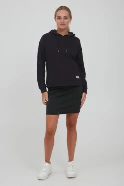 OXMO Hoodies Trui Greta Dames Zwart -Kledingwinkel 160d38a625f46f05619962ce882b5d73