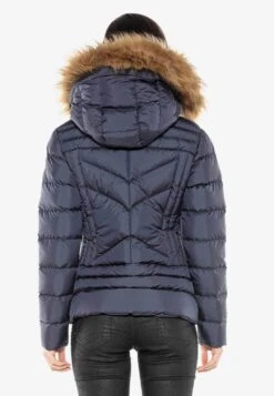 Cipo & Baxx Winterjassen Winterjas Dames Donkerblauw -Kledingwinkel 1633006911fb0be740c9c6d9e00038a7