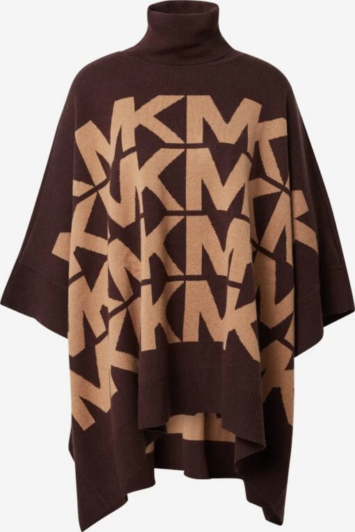 MICHAEL Michael Kors Ponchos & Kimonos Cape Dames Lichtbruin / Donkerbruin -Kledingwinkel 1ec53f2dc373c10a8f7f68d9f1ec4dcb scaled