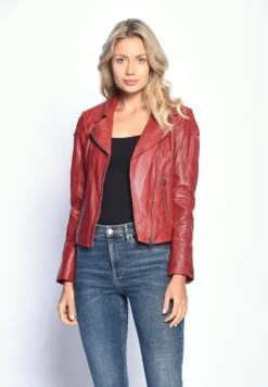 Maze Leren Jassen Tussenjas Ibiza Dames Rood -Kledingwinkel 208fab561088f6b9c8e04fb6090e2b29