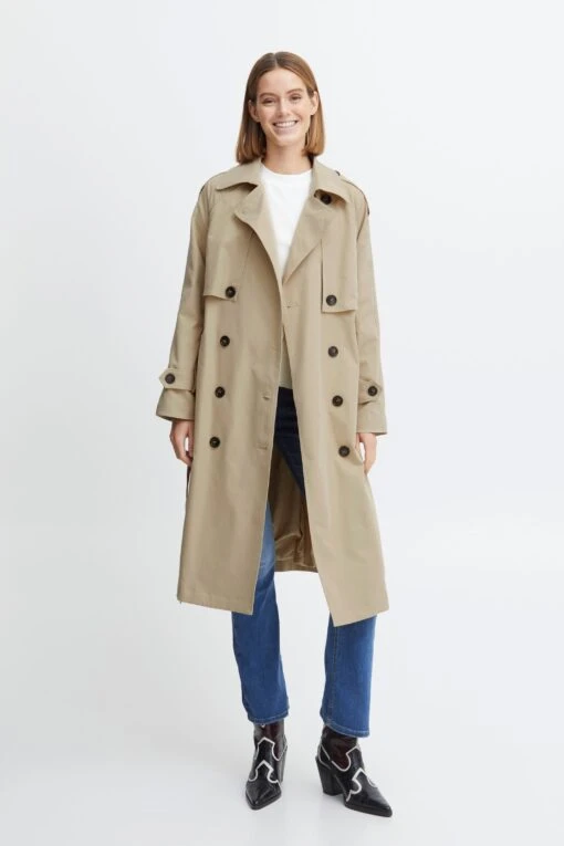 B.young Trenchcoats Tussenmantel Byasto Dames Beige -Kledingwinkel 233b5515c6adfa3cf6a0fda4b4114c52 scaled