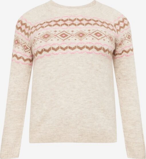 Vero Moda Curve Fijngebreide Truien Trui FIFI FAIRISLE Dames Beige -Kledingwinkel 26eebc2a1243847fb05b646ab386e35d scaled