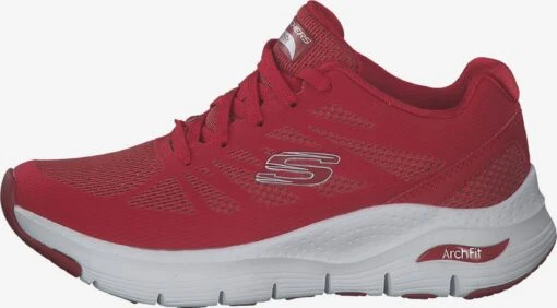 Skechers Casual Sneakers Sneakers Laag Dames Rood -Kledingwinkel 27139db9e08b739f02a0cbd314b6b886