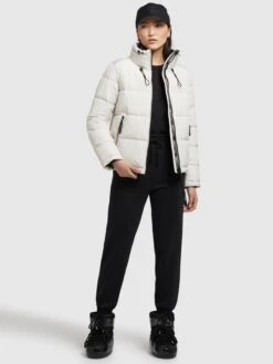 Khujo Winterjassen Winterjas Tuba Dames Offwhite -Kledingwinkel 2777d79bbe4f52ae285d25ea0a3a4812