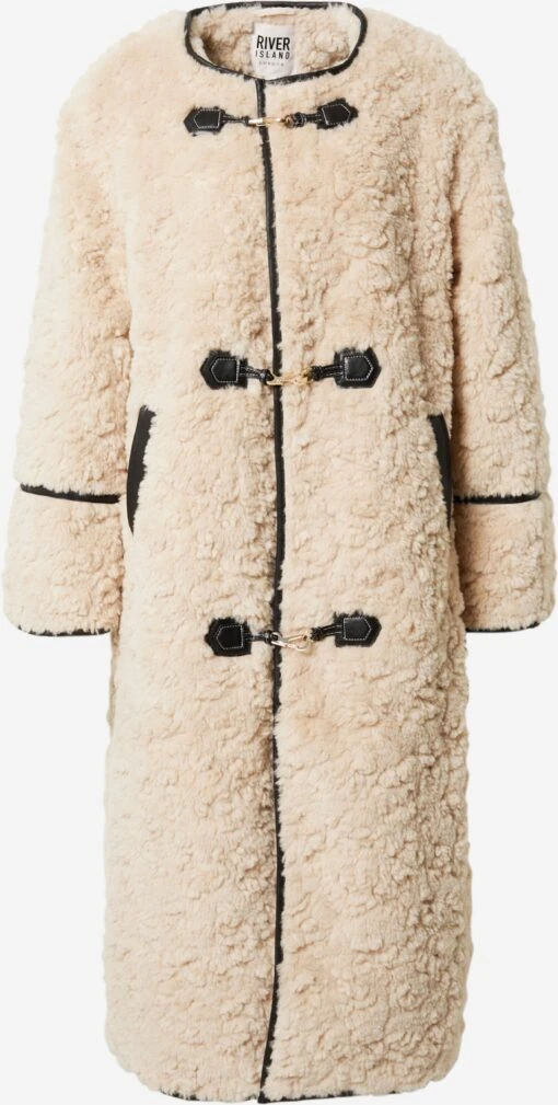 RIVER ISLAND Duffelcoats Tussenmantel Dames Beige -Kledingwinkel 27f5316f0a0a99647b52ef9f2bb156ef scaled