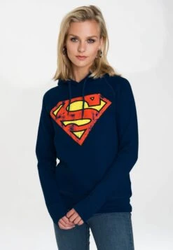 Logoshirt Hoodies Trui DC - Superman Logo Dames Donkerblauw -Kledingwinkel 2afa715c1070a63762d08981903b7ca3