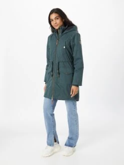 Ragwear Parkas Tussenparka CRESCEND Dames Smaragd -Kledingwinkel 34582eb0bce1d5fc71b356dea41a50bd