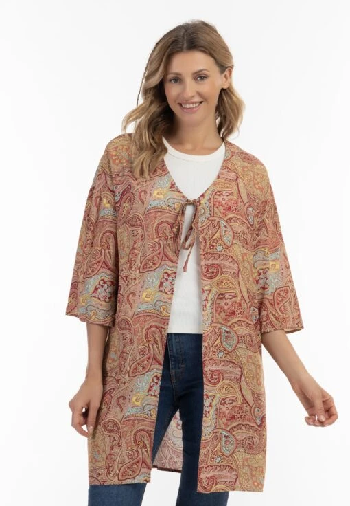 Ponchos & Kimonos Kimono Dames Beige -Kledingwinkel 362470f3230b4cbbb1437e7bf6e97501 scaled