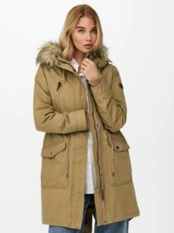 ONLY Parkas Winterparka New Maxina Dames Kaki -Kledingwinkel 39a1b82dbdb2b4ee71d1606903fe3cca