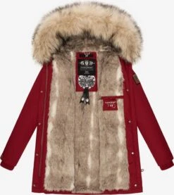 Navahoo Parkas Winterparka Cristal Dames Bloedrood -Kledingwinkel 39ccac88f8968ccc0a6cb670fb1b760c