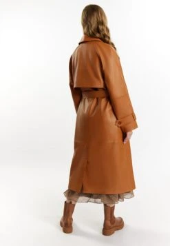 DreiMaster Vintage Trenchcoats Tussenmantel Incus Dames Oker -Kledingwinkel 3acf29eb13a542d47743903dace4de19