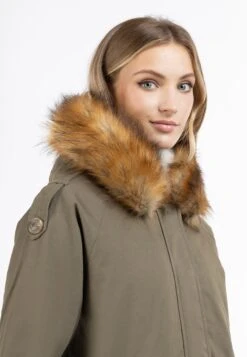 DreiMaster Vintage Winterjassen Winterjas Dames Olijfgroen -Kledingwinkel 3b1920240e5398fa40fc701433910cb1