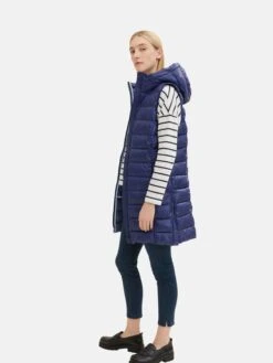 Tom Tailor Bodywarmers Bodywarmer Dames Navy -Kledingwinkel 3b60d48f6312f228b9b2fbc513d93f74