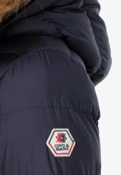 Cipo & Baxx Winterjassen Winterjas Dames Donkerblauw -Kledingwinkel 3c7155d7267e0ffdce675d62f77115b0