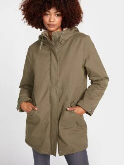 Volcom Parkas Winterparka LESS IS MORE Dames Beige -Kledingwinkel 3f4118a8ad92b2849466284aac5acf61