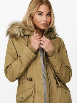 ONLY Parkas Winterparka New Maxina Dames Kaki -Kledingwinkel 40040426301c67993fa7922496fae980