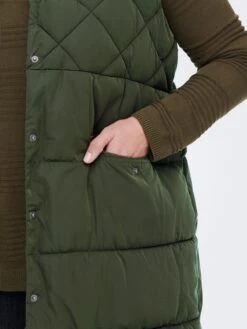 ONLY CARMAKOMA Bodywarmers Bodywarmer Stacy Dames Donkergroen -Kledingwinkel 430c3439d3f3be121aa8e04227d48dd0