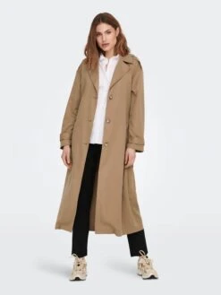 ONLY Trenchcoats Tussenmantel Line Dames Lichtbruin -Kledingwinkel 45fbda8016178b6bedf83655430a283b