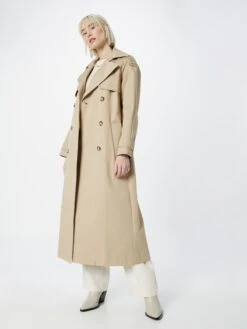 IVY OAK Trenchcoats Tussenmantel CAROLINA Dames Beige -Kledingwinkel 4733ef9234c82486b9a9eb96d5e82892