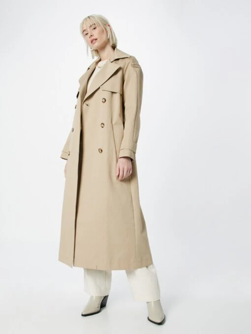 IVY OAK Trenchcoats Tussenmantel CAROLINA Dames Beige -Kledingwinkel 4733ef9234c82486b9a9eb96d5e82892 scaled