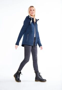 ICEBOUND Outdoor Jassen Fleece Jas Dames Navy / Donkerblauw -Kledingwinkel 47cf9e1527e19f2e98a74910c3544811