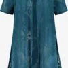 Ulla Popken Ponchos & Kimonos Kimono Dames Petrol -Kledingwinkel 48a6509dedd75ce22284ee048001d725