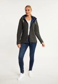 Schmuddelwedda Outdoor Jassen Fleece Jas Dames Donkergrijs -Kledingwinkel 4a1b8b5d137afea1c18781e2f45ff10a