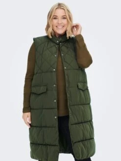 ONLY CARMAKOMA Bodywarmers Bodywarmer Stacy Dames Donkergroen -Kledingwinkel 4c5d027370bd41f2fe3ce1bdb5c432a9