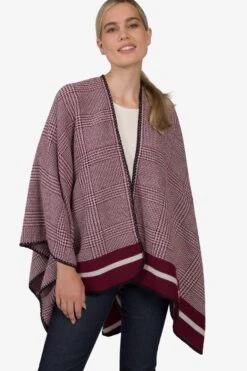 Ponchos & Kimonos Cape Dames Lila -Kledingwinkel 4c91a2e245937ae99f88b40a9e2e795c