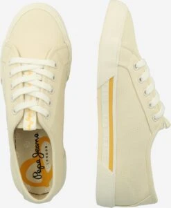 Pepe Jeans Skate Sneakers Sneakers Laag BRADY Dames Pasteelgeel -Kledingwinkel 4ef4e3d93f1ae807870953887334a4f8