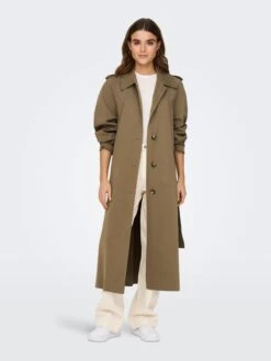 ONLY Trenchcoats Tussenmantel APRIL Dames Bruin -Kledingwinkel 5326a653f32a1a73b52aa2ca34056d5c