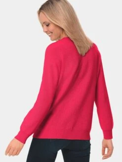 GOLDNER Basic Truien Trui Dames Pink -Kledingwinkel 538cfe019bc2fa363090742f5b849b84