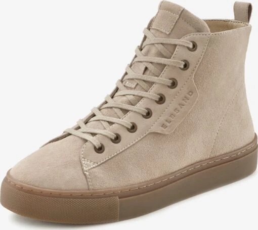 Elbsand Hoge Sneakers Sneakers Hoog Dames Taupe -Kledingwinkel 554b0cb18a4771c314ba0b710d998b24