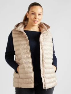 Bodywarmers Bodywarmer Dames Beige -Kledingwinkel 56afe4d45afff77ec90e2fa1bd02100a